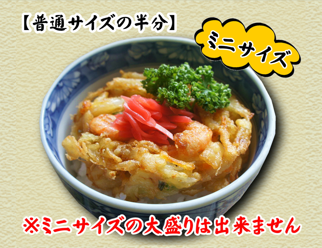 ミニかき揚げ丼