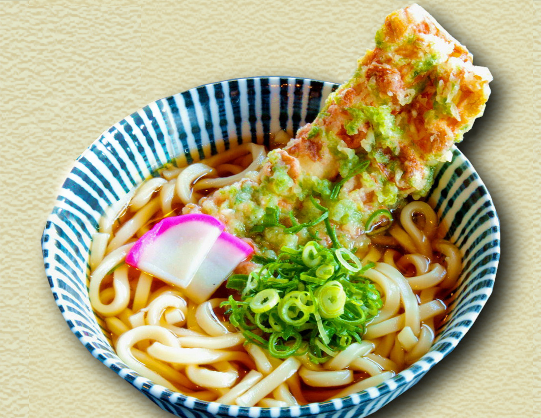 浜名湖のりの磯辺揚げそば・うどん